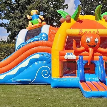 Springkussen Multiplay Beach Glijbaan